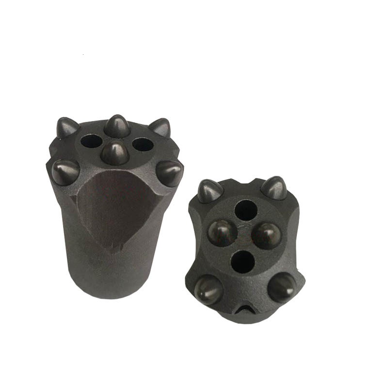 40mm Taper Button 6 Buttons Drill Bit for Rock Mining