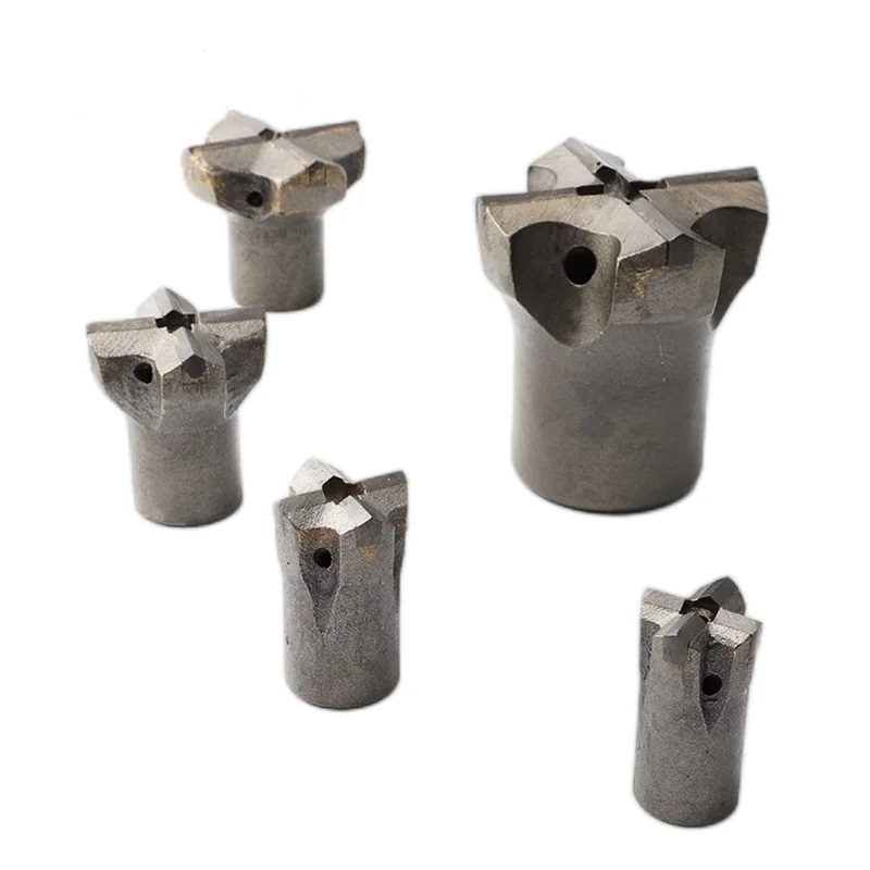 Rock Drilling Bits D28mm - D120mm Core Drills Tips Taper Cross Bits for Rock Drilling Tunnel