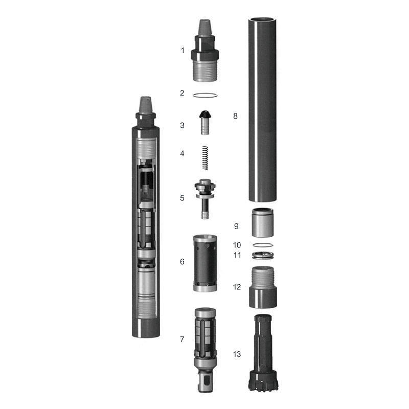 DHD360 Geological Prospecting Mining Drilling Down-The-Hole Hammer