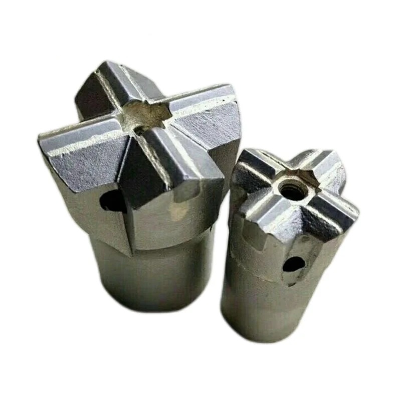 Rock Drilling Bits D28mm - D120mm Core Drills Tips Taper Cross Bits for Rock Drilling Tunnel