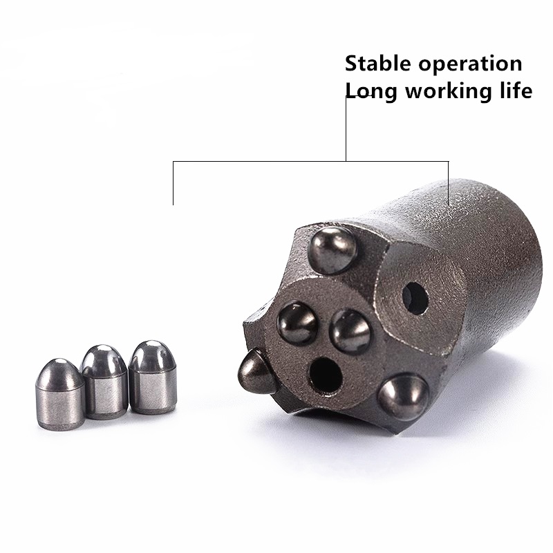 28-100mm Hard Rock Mining Drilling Tools Taper Spherical Button Drill Bit in Quarrying Stone Tunnel Construction