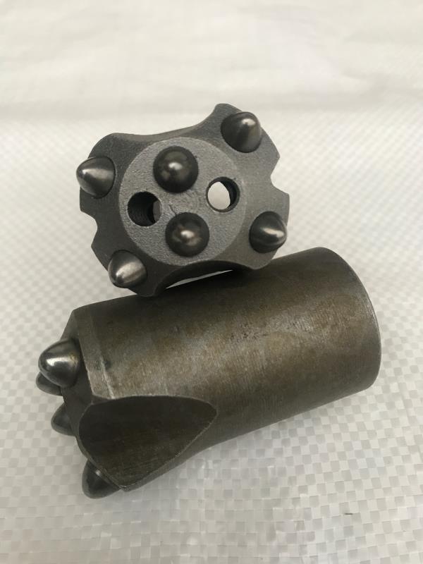 40mm Taper Button 6 Buttons Drill Bit for Rock Mining